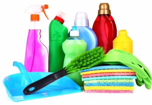 Carpet cleaning waste sorted for recycling at a local depot